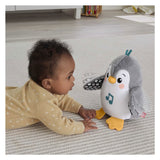 Pingouin oscillant à rabat Fisher-Price - 20 cm de haut - peluche interactive