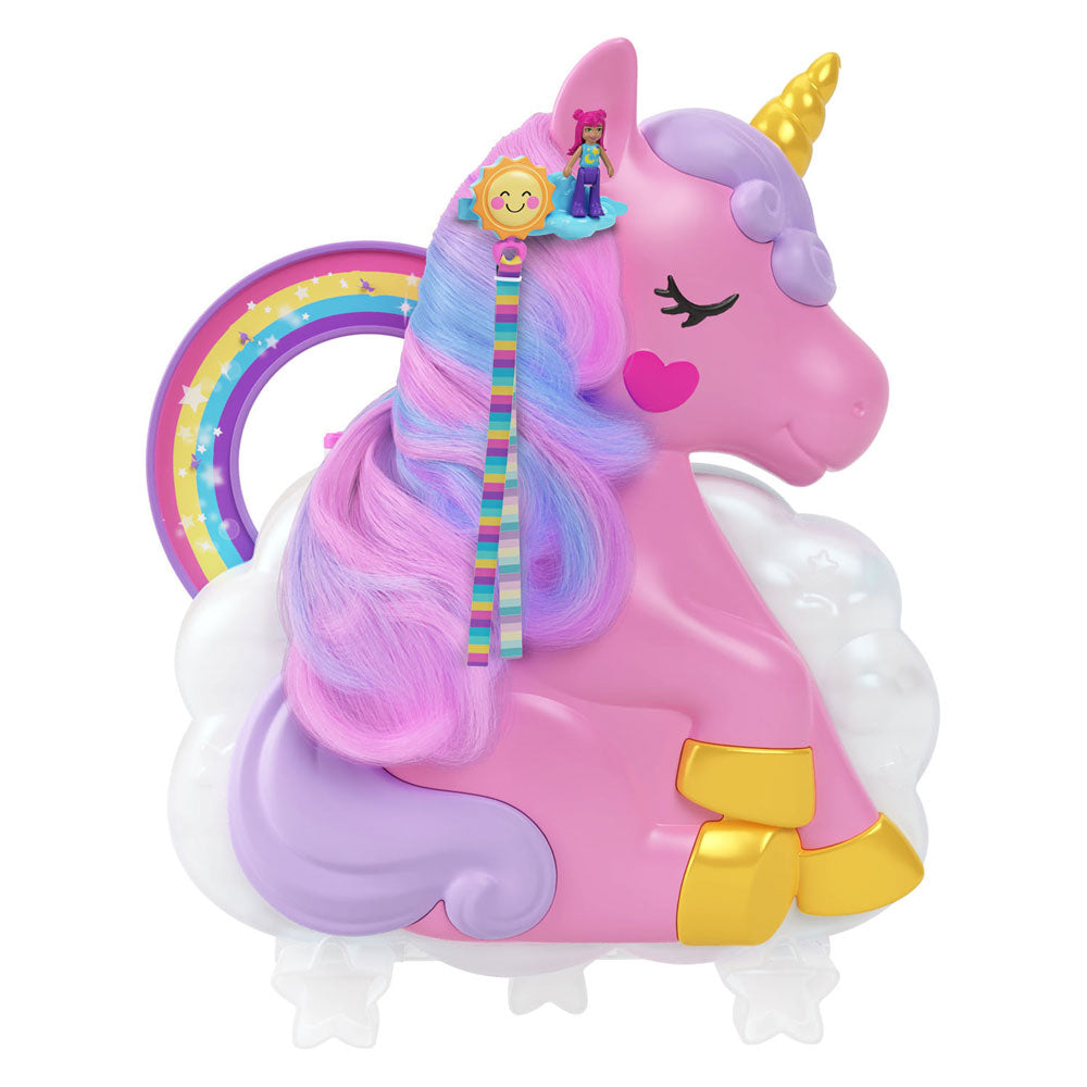 Mattel Polly Pocket Salon of Regenboog Unicorn Play Set