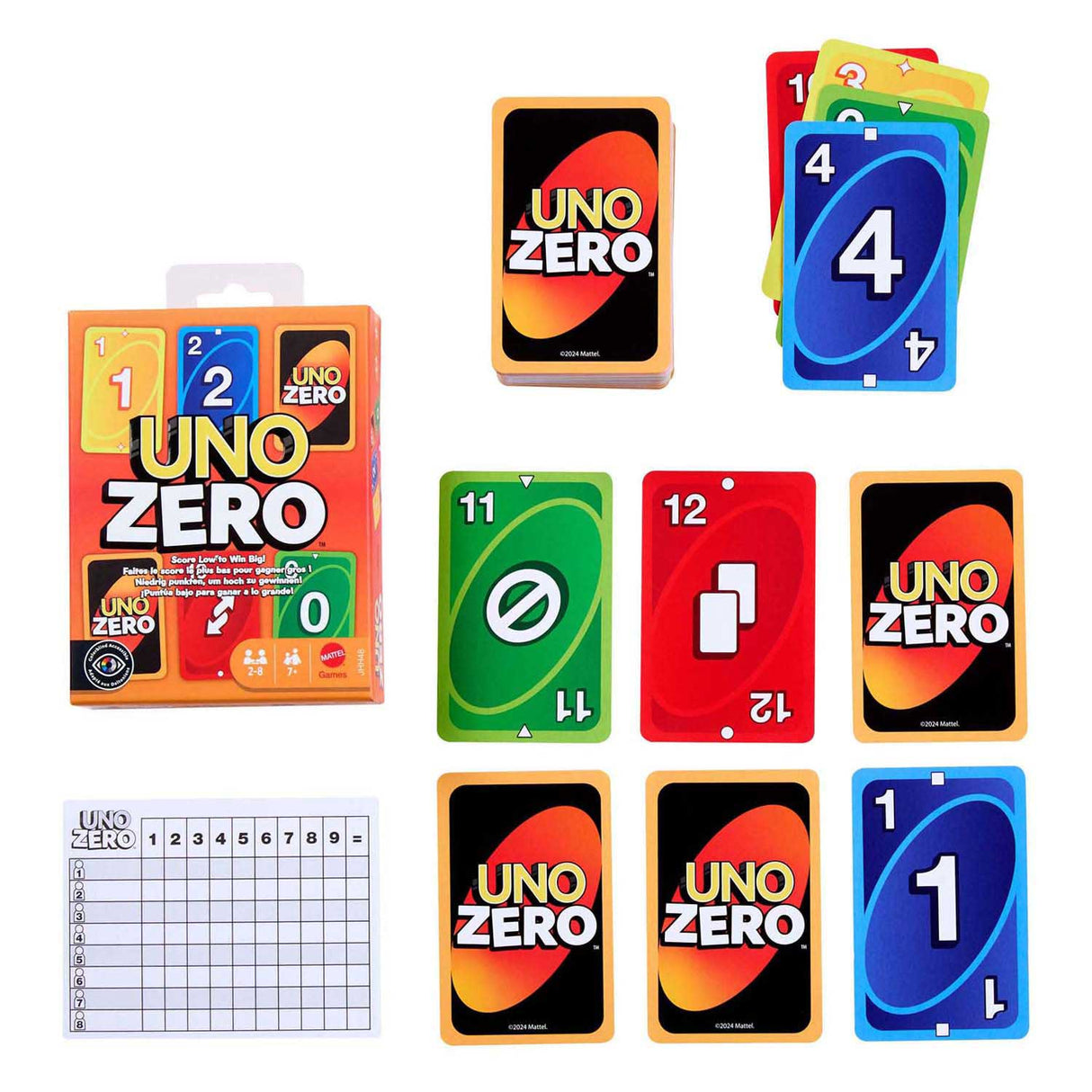 Jeu de cartes Mattel uno zéro