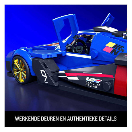 Hot Wheels Brick Shop Speed ​​​​Series Cadillac 1:32 Ensemble de construction - 236 pièces.