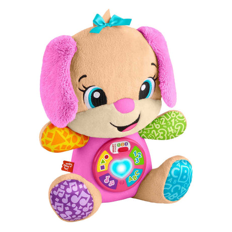 Jouet d'apprentissage amusant pour sœur Fisher-Price - peluche musicale rose
