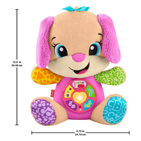 Jouet d'apprentissage amusant pour sœur Fisher-Price - peluche musicale rose