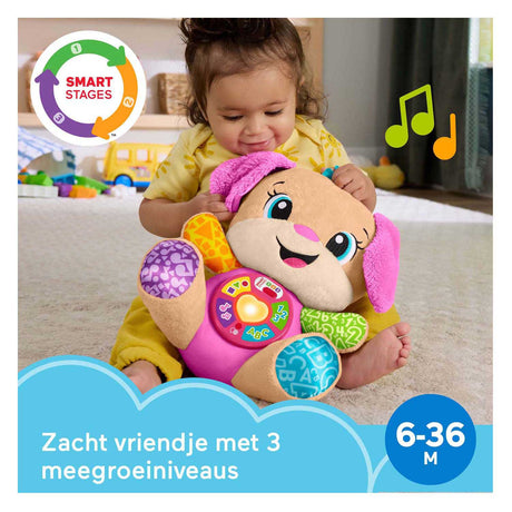 Jouet d'apprentissage amusant pour sœur Fisher-Price - peluche musicale rose