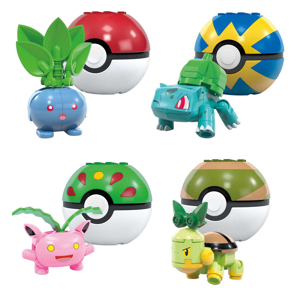 Équipe d'entraîneurs de type Mega Bloks Pokemon Mega Grass