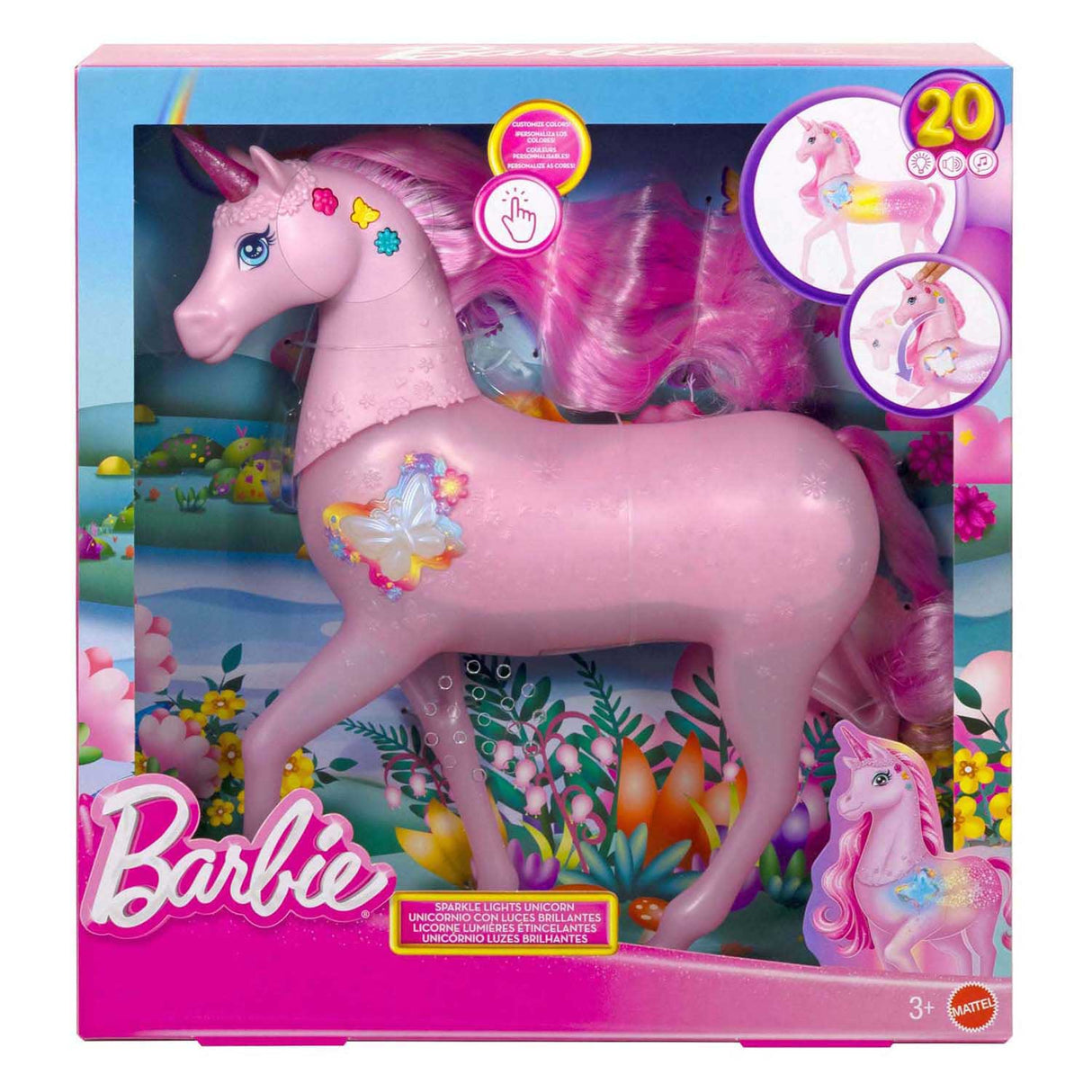 Licorne Barbie avec lumière et son