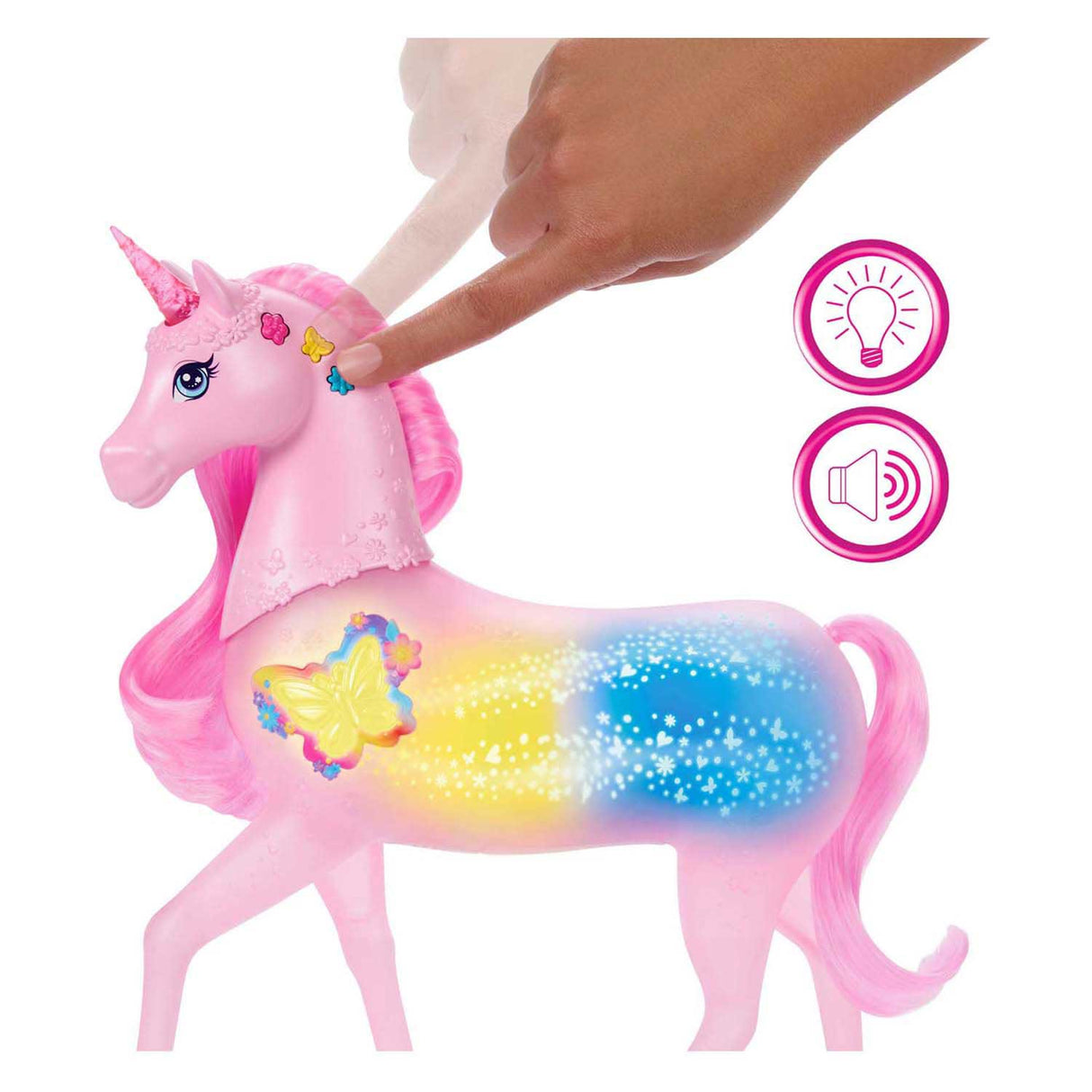 Licorne Barbie avec lumière et son