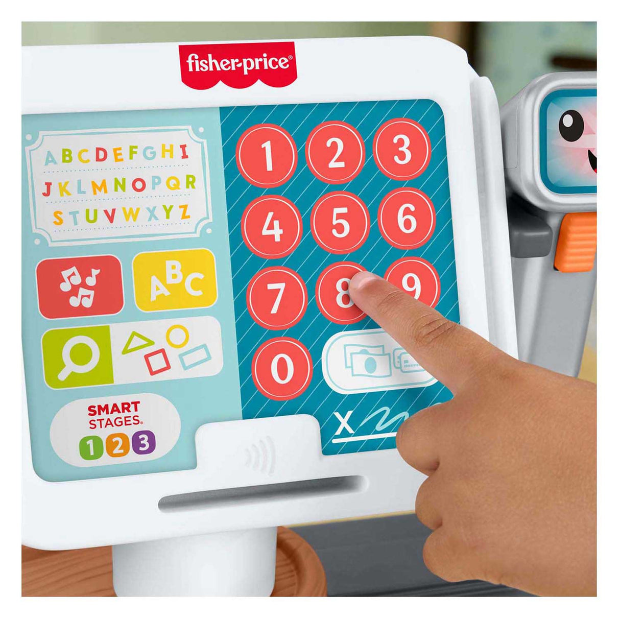 Caisse enregistreuse en cuir Fisher Price Smile