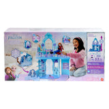 Mattel Disney Frozen Elsa's Ice Palace - 5 aires de jeux avec toboggan, balcon et olaf - 75 cm