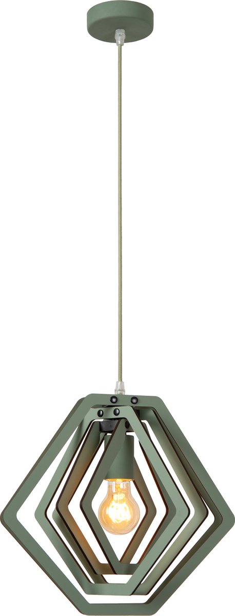 Lucide mauro - lampe suspendue chambre d'enfant - 1xe27 - vert