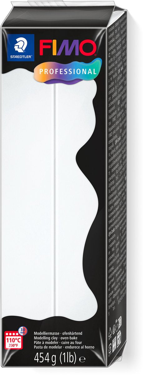 Fimo professionnelle - pâte à modeler professionnelle durcissant au four - 454g - blanche
