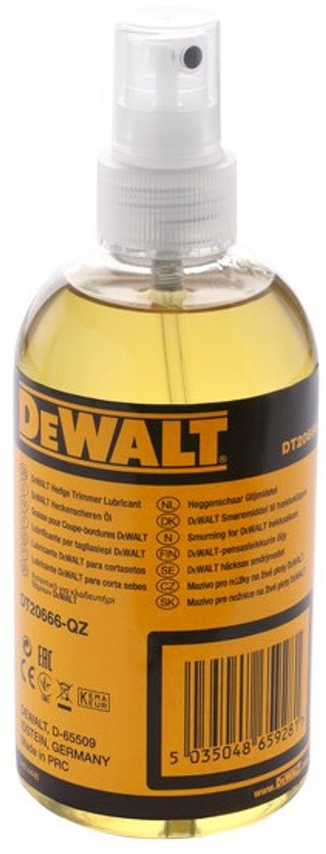 Dewalt lubrifiant pour taille-haie spray d'entretien 300ml - dt20666-qz