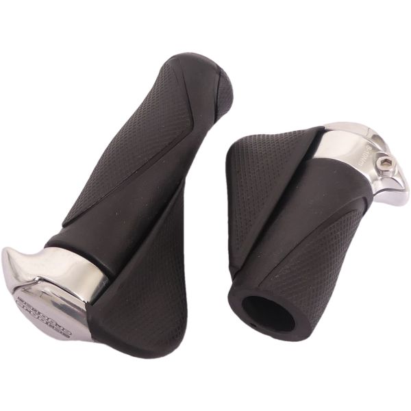 Poignée de vélo avec poignée ergonomique, 130 mm 87 mm, matériau kraton, noir
