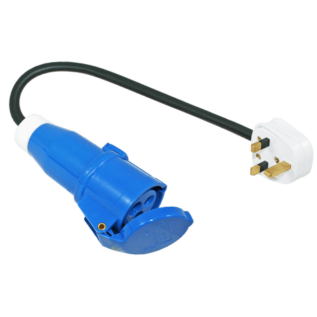 Câble adaptateur fiche anglaise vers fiche contra CEE - sans emballage de vente