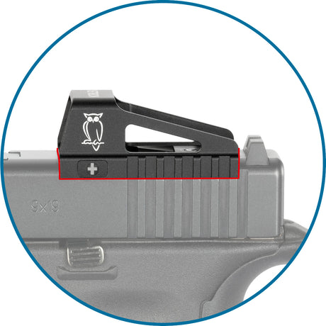 Noblex e-optics noblex red dot nv 1x23 os pour glock mos (4.0 moa)