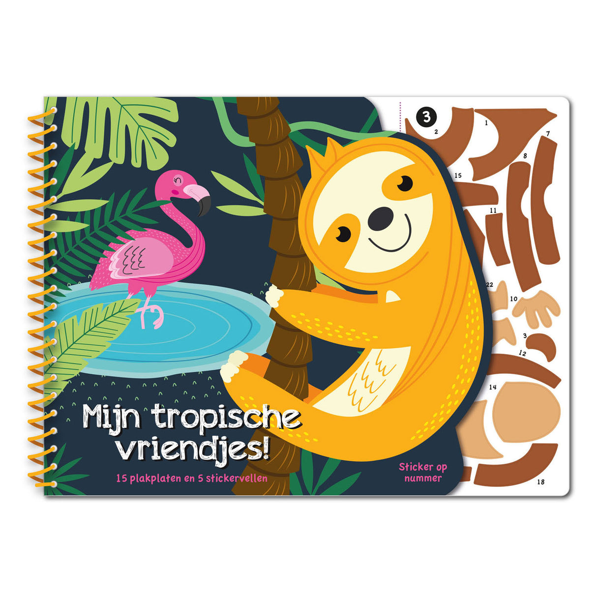 Autocollant par numéro - mes amis tropicaux