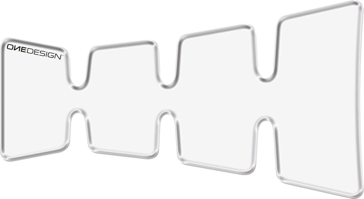 Tampon de réservoir imprimé cgmedtp, forme dorée, transparent