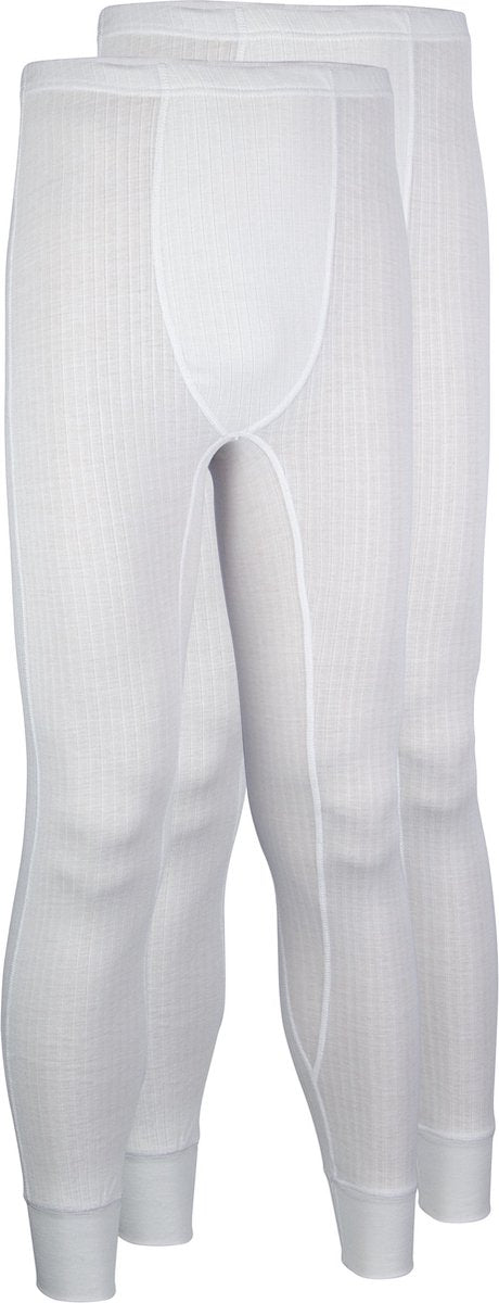 Avento thermobroek mannen - 2-pack - wit - maat s