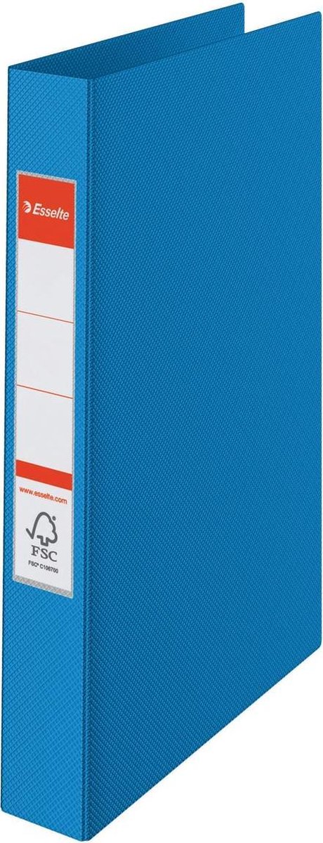 Classeur à 4 anneaux Esselte Viviva pour 190 feuilles A4 - largeur de dos de 42 mm - bleu