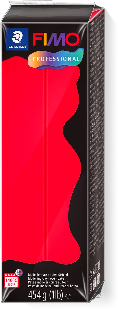 Pâte à modeler Fimo professionnelle 454 g rouge primaire