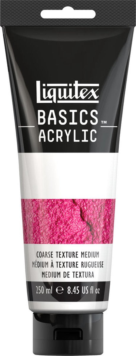 Liquitex basics texture grossière medium tube 250 ml – gel acrylique pour effets 3D structurés – gel texture grossière