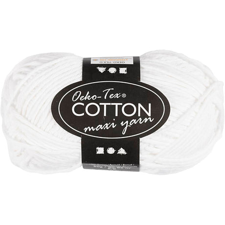 Creativ Company Cotton Garen, blanc, 50gr, 170m