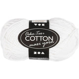 Creativ Company Cotton Garen, blanc, 50gr, 170m