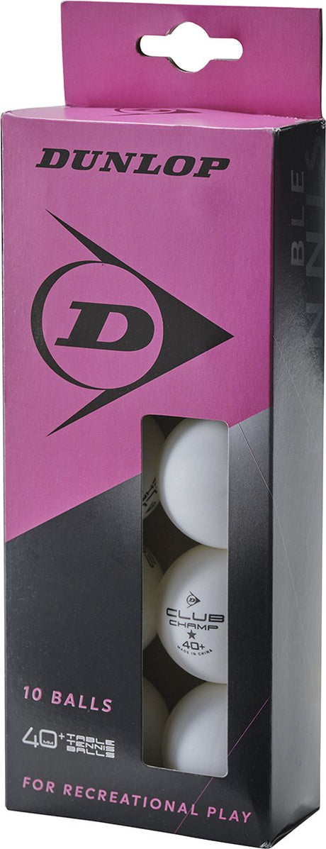 Dunlop - filet de tennis de table - 40+ poly-sac 10 balles