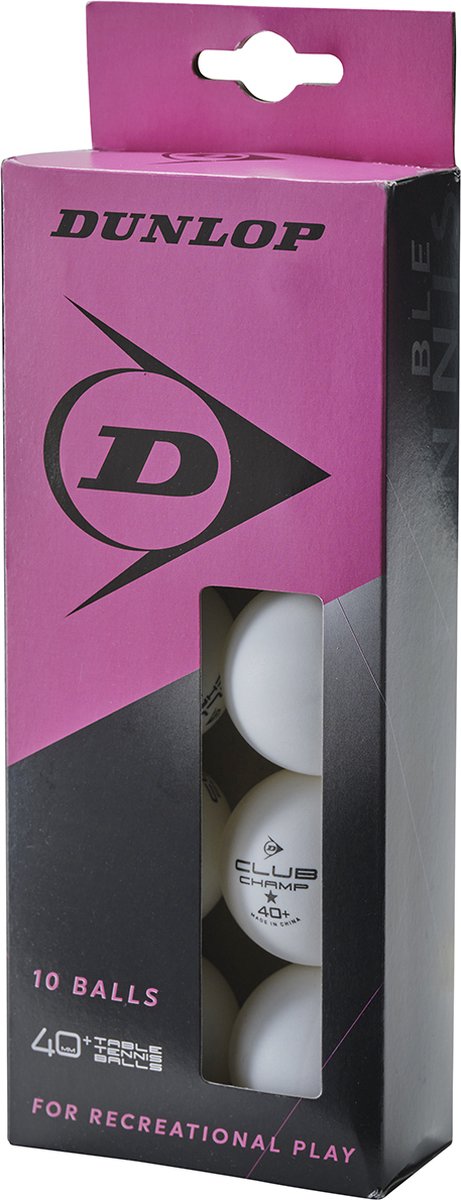 Dunlop - filet de tennis de table - 40+ poly-sac 10 balles