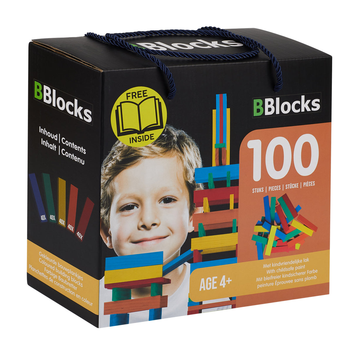 Bblocks Building Boards Color, 100dlg.