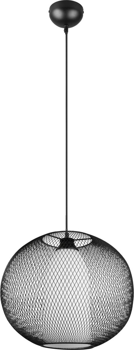 Trio filo - lampe suspendue - noir mat - excl. 1x e27 4,9 w - montage au plafond - réglable en hauteur
