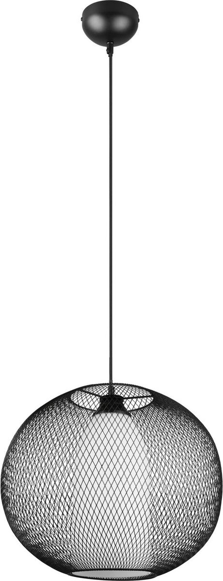 Trio filo - lampe suspendue - noir mat - excl. 1x e27 4,9 w - montage au plafond - réglable en hauteur