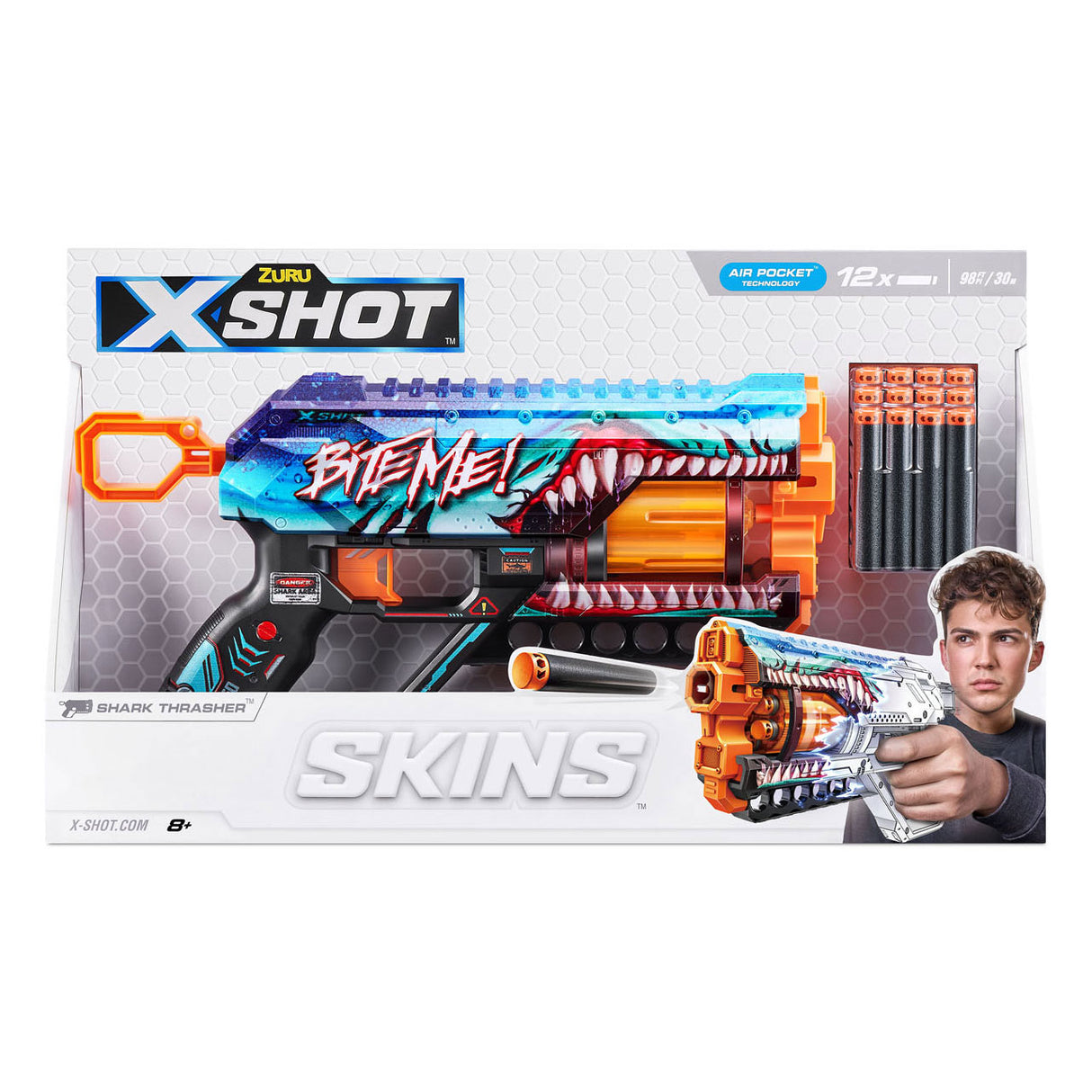 Zuru X-Shot Skins Plainte avec 12 fléchettes