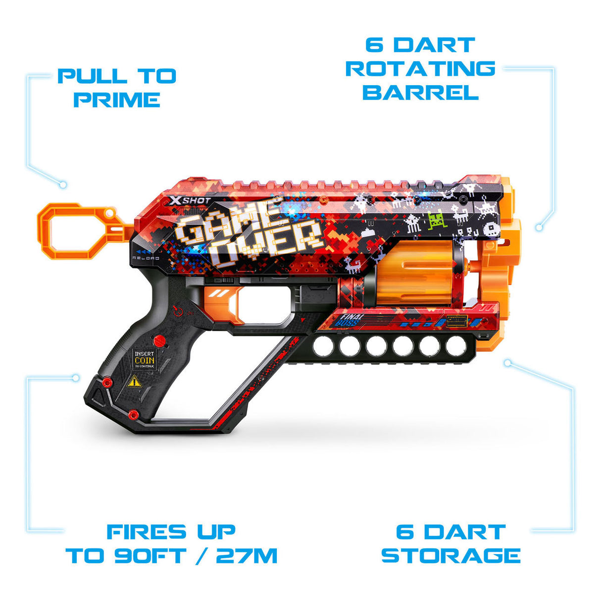 Zuru X-Shot Skins klage med 12 dart