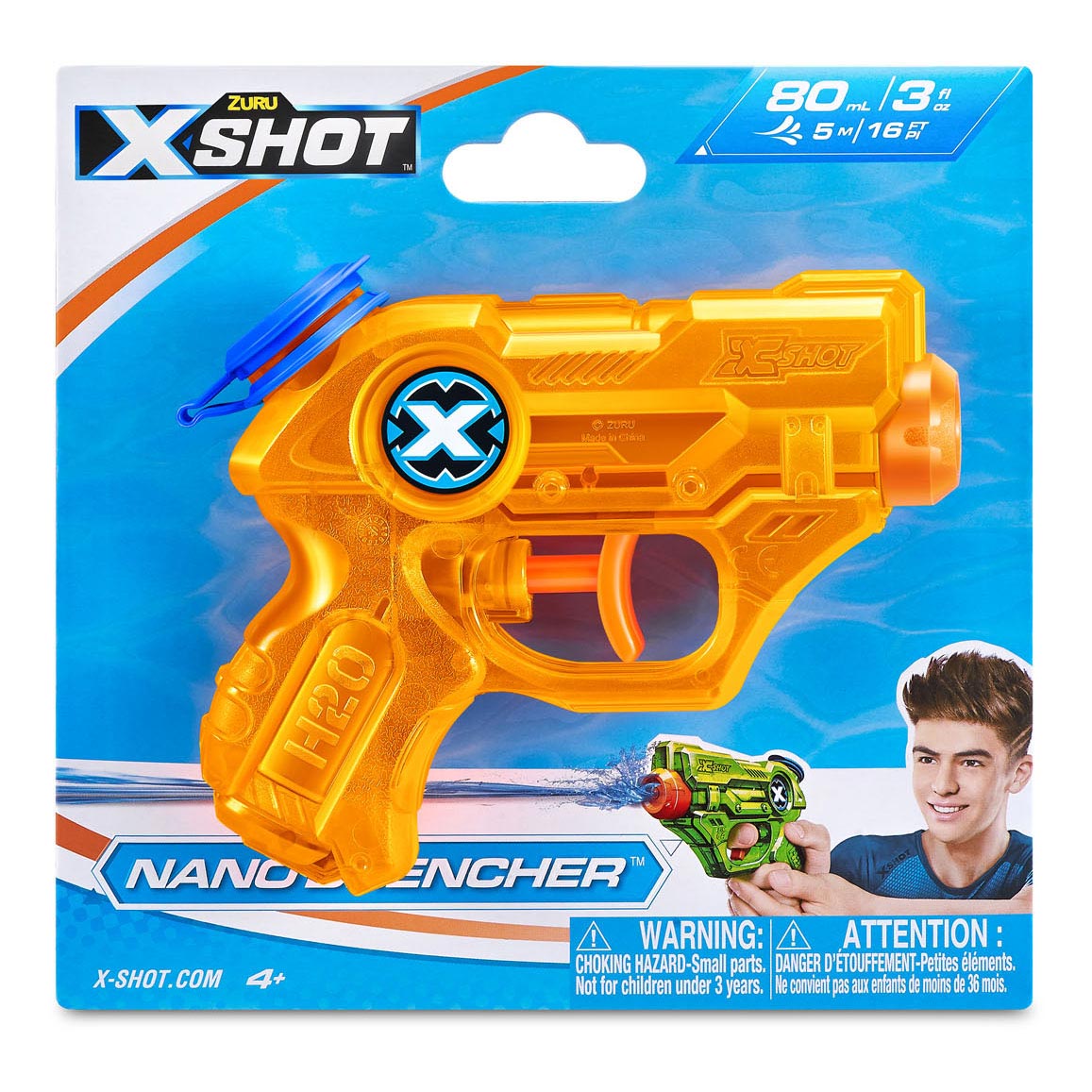 Zuru X-shot water gun Nano Bencher, 80ml