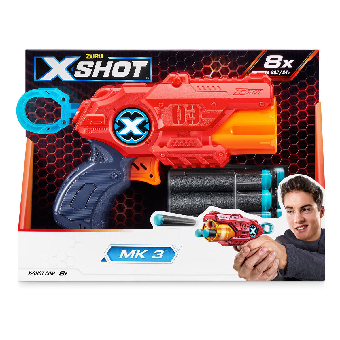 Zuru X-Shot Dart Pistool med 8 pilar