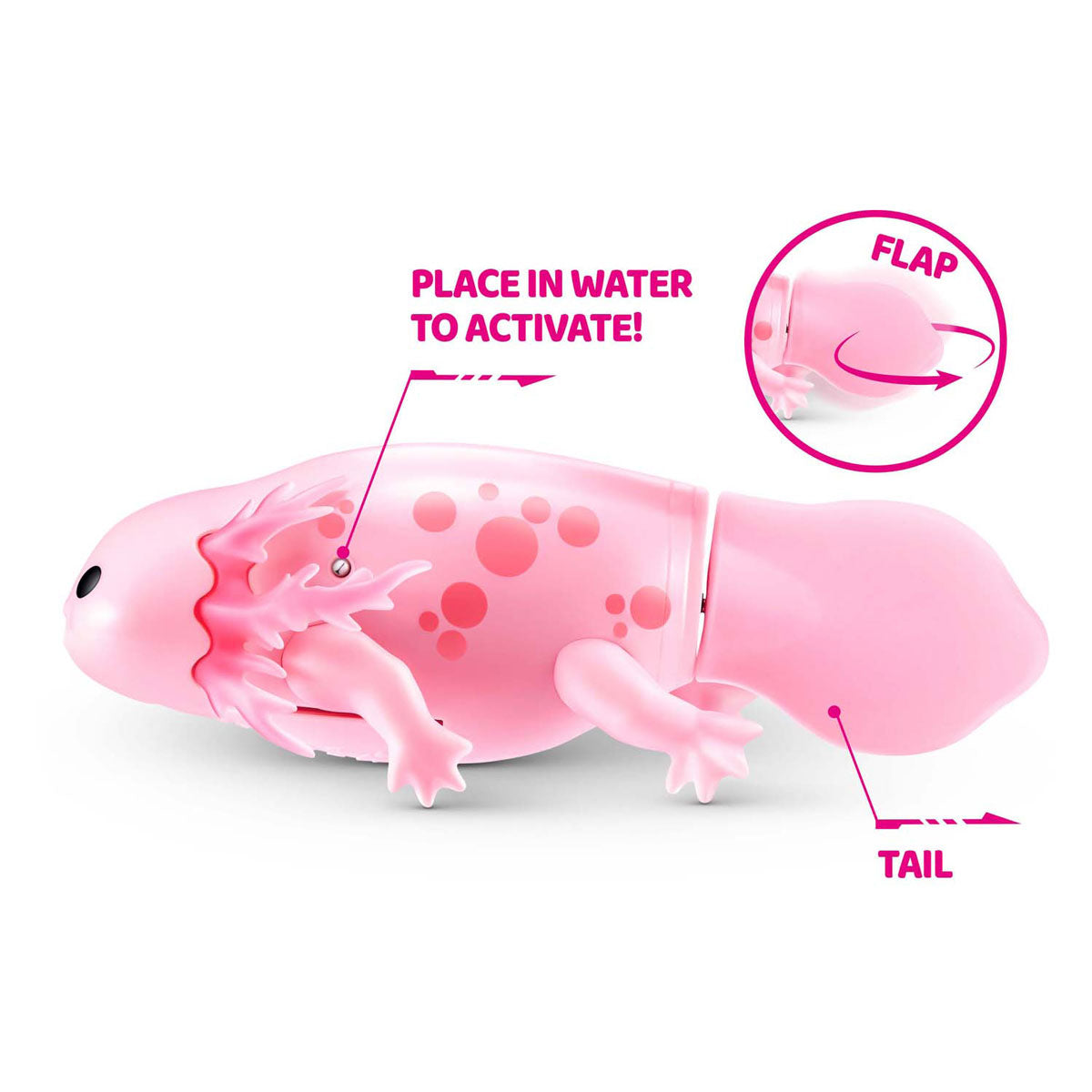 Zuru animaux vivants nageant axolotl assortis | 12 pièces