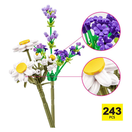 Zuru max premium fleurs - jeu de construction en boule surprise