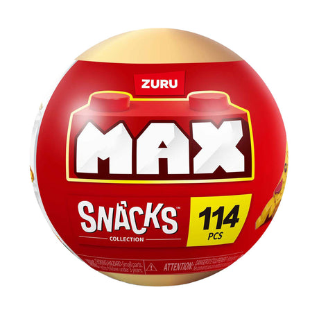 Zuru max premium snack capsule - jeu de construction dans une balle surprise