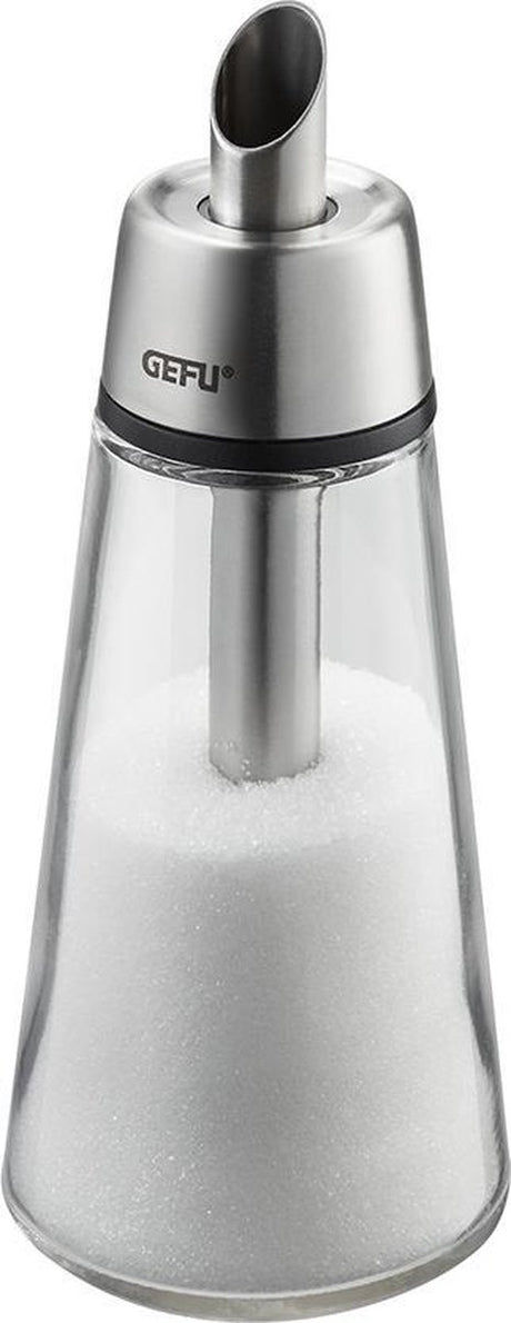 Sucrier Gefu Brunch – 250 ml – verre en acier inoxydable – pour sucre, cannelle et cacao
