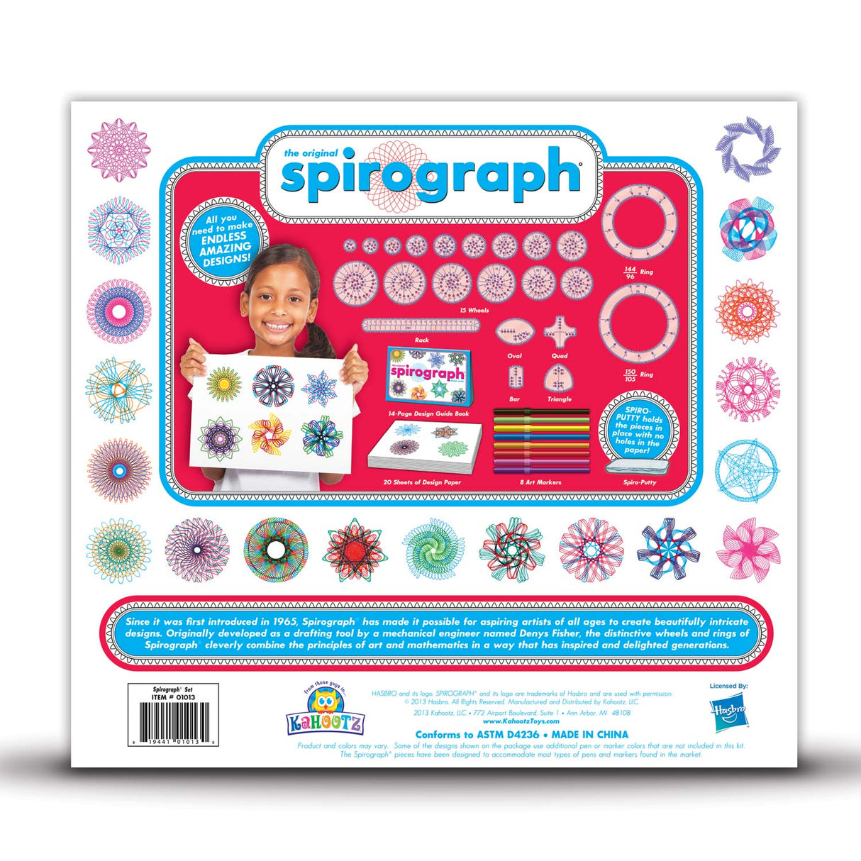 Spirograph Play set avec des marqueurs