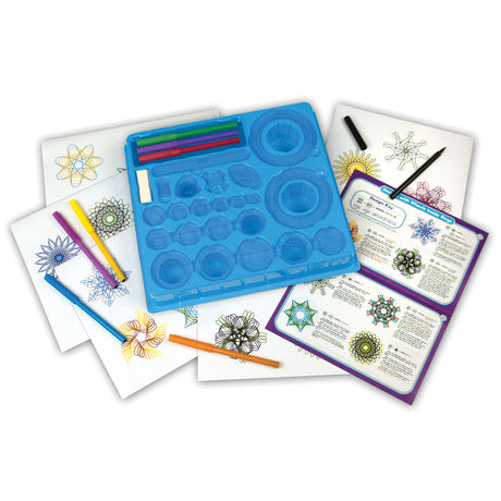 Coffret de jeu spirographe avec marqueurs