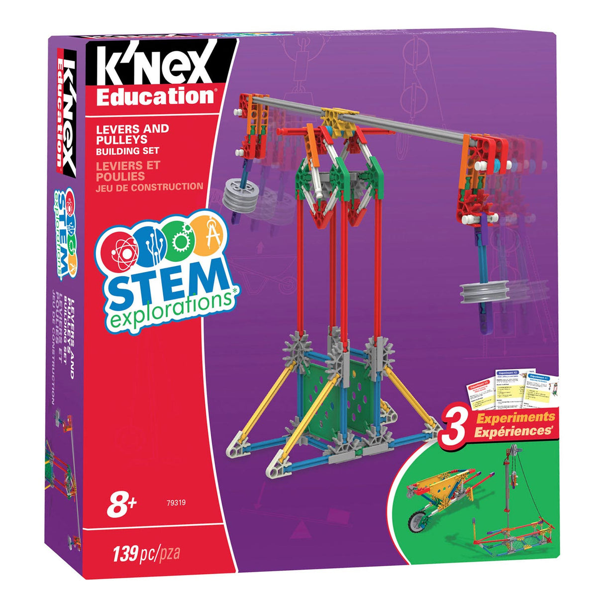 K'nex S.T.E.M. Erkundungen: Hebel -Riemenscheibengebäude -Set