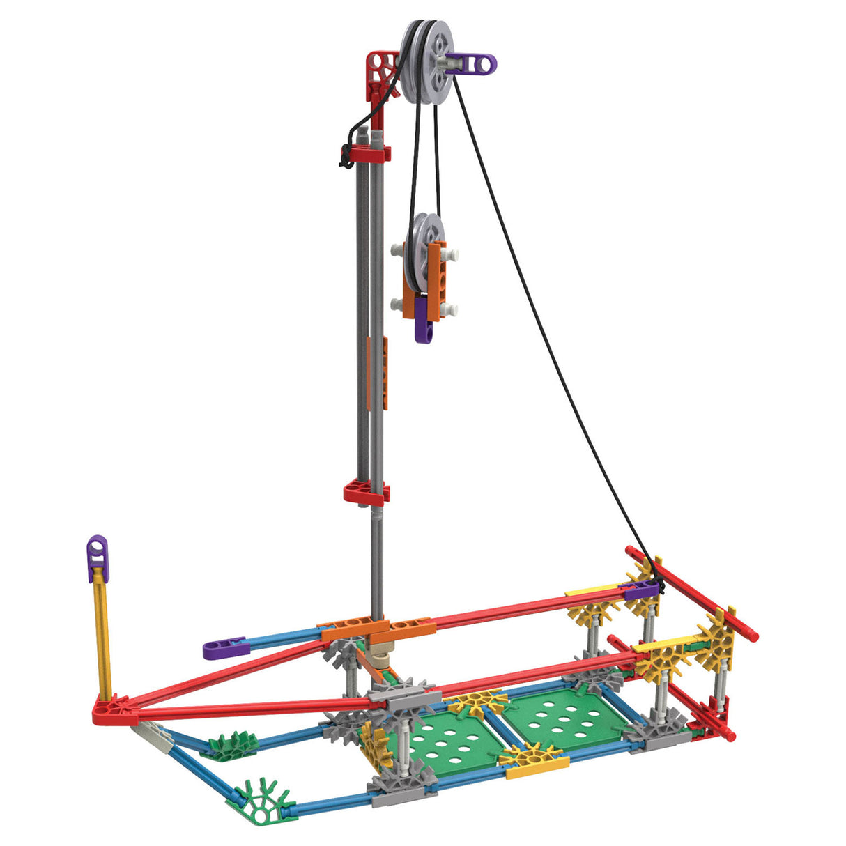 K'nex s.t.e.m. Exploratioune: Heberen Pulleys Gebai Set