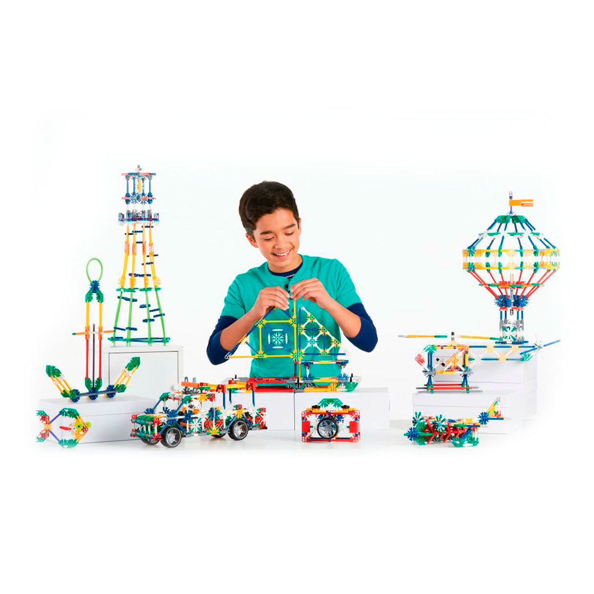 K'Nex Classic Construction Set 70 modeller, 705dlg.