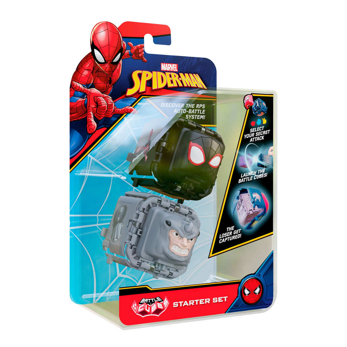 Boti Spiderman Battle Cube Miles Morales gegen Rhino