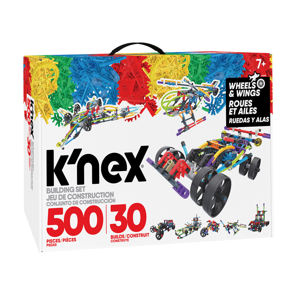 K'nex Bouwset Wheels 30 Modelli, 500dlg.