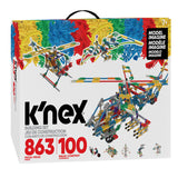 K'Nex Bouwset 100 modeller, 863dlg.