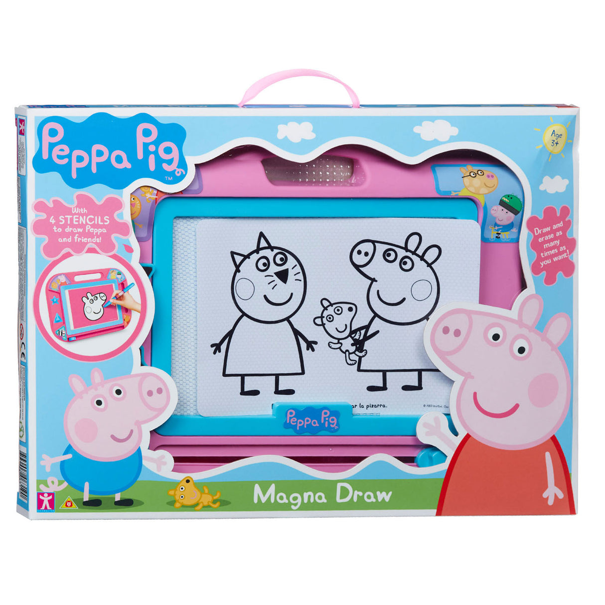 Planche à dessin magnétique peppa cochon rose