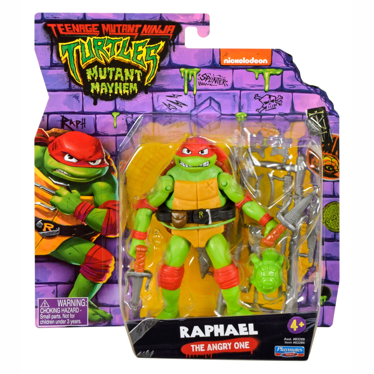 Figurine de jeu de tortues ninja mutantes adolescentes Boti - Raphaël le colérique