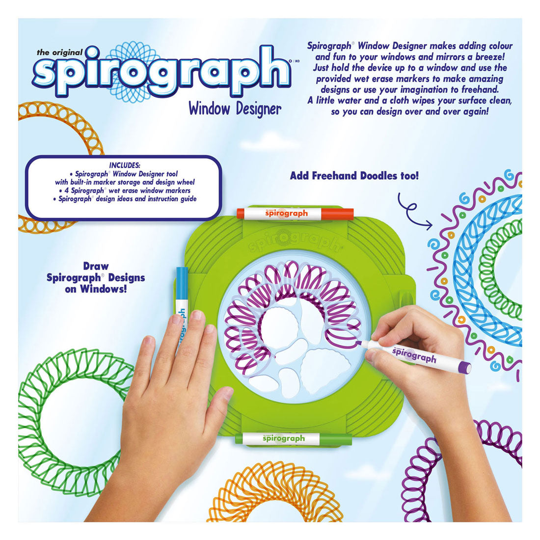 Boti Spirographenfenster Designer Farbset